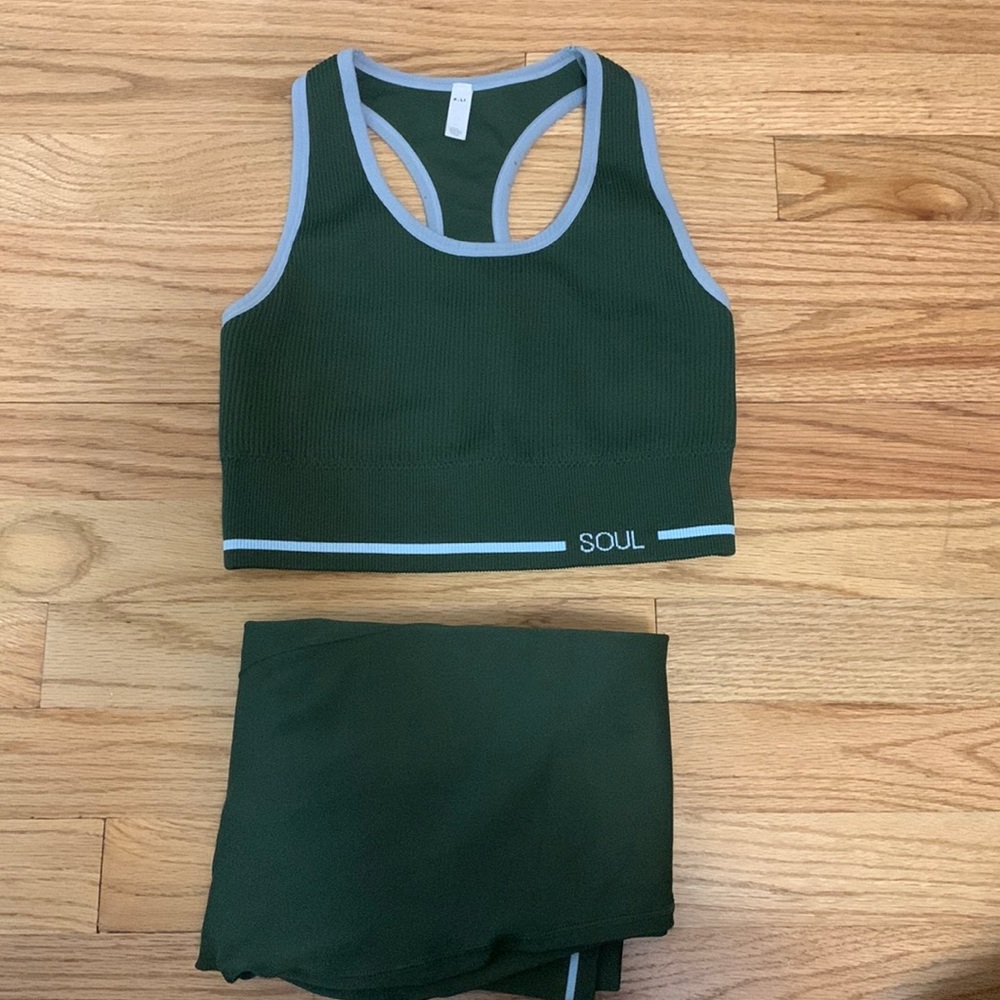 Soulcycle Seamless Set in Green